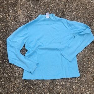 Talbots Light Blue Long Sleeve Turtleneck